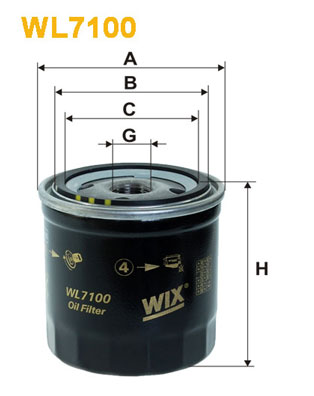 WL7100 WIX FILTERS